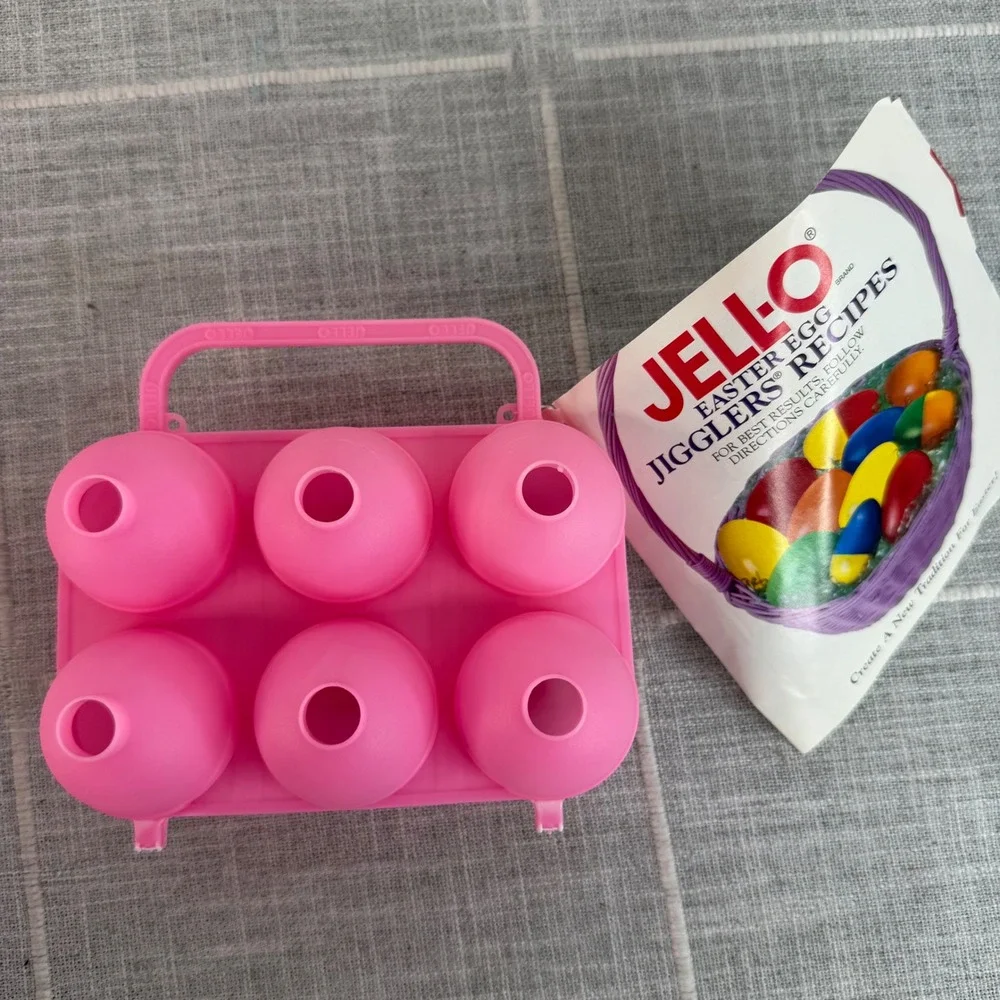 Jell O Jiggler Egg Mold‎ Pink Smooth NEW Jell-o